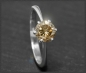 Preview: Brillant Solitär Ring, 1,18ct Diamant, 585 Weißgold